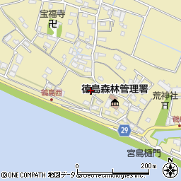 徳島県徳島市川内町鶴島227周辺の地図