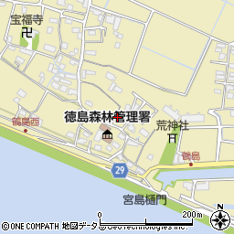 鶴島会館周辺の地図