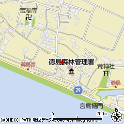 徳島県徳島市川内町鶴島243周辺の地図