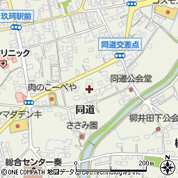 山口県岩国市玖珂町同道周辺の地図