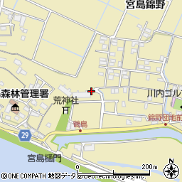 徳島県徳島市川内町宮島錦野周辺の地図