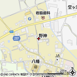 徳島県阿波市市場町大野島（野神）周辺の地図