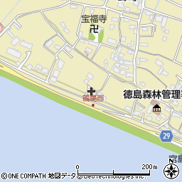 徳島県徳島市川内町鶴島214周辺の地図