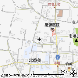 徳島県阿波市市場町市場町筋280周辺の地図