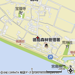 徳島県徳島市川内町鶴島244周辺の地図