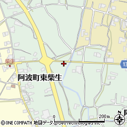 徳島県阿波市阿波町東柴生105周辺の地図