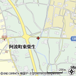 徳島県阿波市阿波町東柴生154周辺の地図