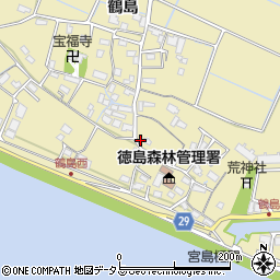 徳島県徳島市川内町鶴島336周辺の地図