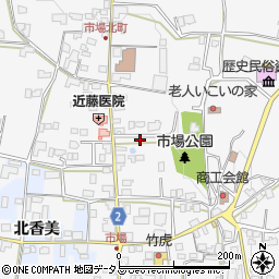 徳島県阿波市市場町市場町筋148周辺の地図