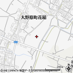 香川県観音寺市大野原町花稲652周辺の地図