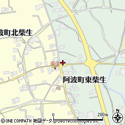徳島県阿波市阿波町東柴生84周辺の地図