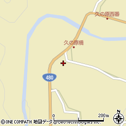和歌山県有田郡有田川町久野原93周辺の地図