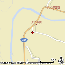 和歌山県有田郡有田川町久野原207周辺の地図