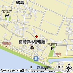 徳島県徳島市川内町鶴島345周辺の地図