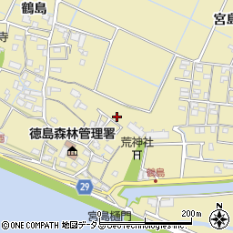 徳島県徳島市川内町鶴島周辺の地図