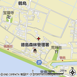 徳島県徳島市川内町鶴島342周辺の地図