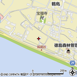 徳島県徳島市川内町鶴島199周辺の地図