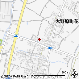 香川県観音寺市大野原町花稲366周辺の地図