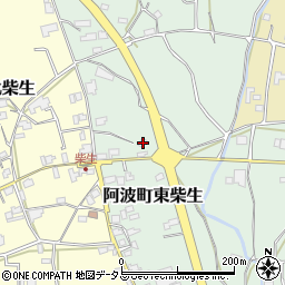 徳島県阿波市阿波町東柴生93-1周辺の地図