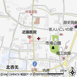 徳島県阿波市市場町市場町筋154周辺の地図