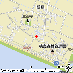 徳島県徳島市川内町鶴島245周辺の地図