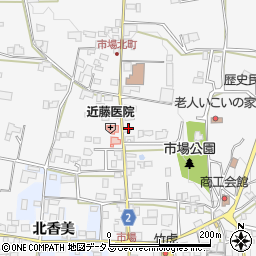 徳島県阿波市市場町市場町筋15周辺の地図
