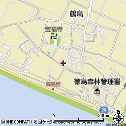 徳島県徳島市川内町鶴島264周辺の地図