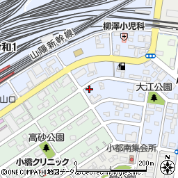 ガッツレンタカー新山口駅前店周辺の地図
