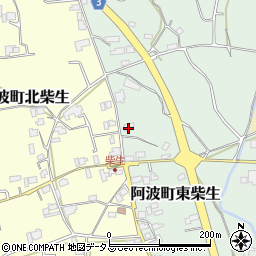 徳島県阿波市阿波町東柴生85周辺の地図