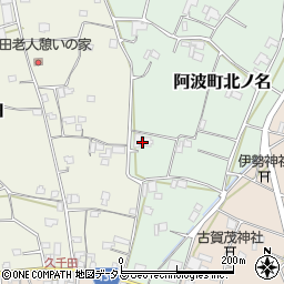 徳島県阿波市阿波町北ノ名122周辺の地図