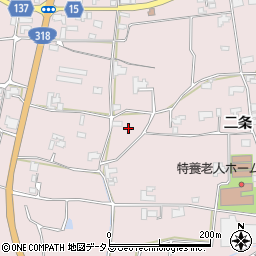 徳島県阿波市吉野町柿原（二条）周辺の地図