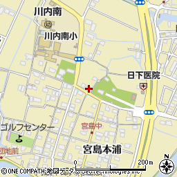 徳島県徳島市川内町宮島本浦122周辺の地図