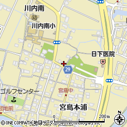 徳島県徳島市川内町宮島本浦122周辺の地図
