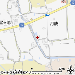 徳島県阿波市土成町水田月成204周辺の地図