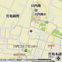 徳島県徳島市川内町宮島本浦22周辺の地図