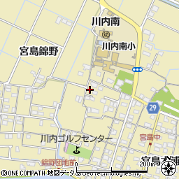 徳島県徳島市川内町宮島本浦27周辺の地図