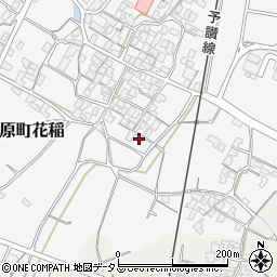 香川県観音寺市大野原町花稲930周辺の地図