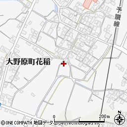 香川県観音寺市大野原町花稲708周辺の地図