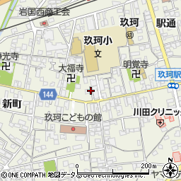 山口県岩国市玖珂町周辺の地図
