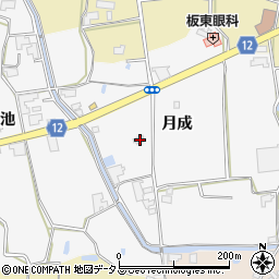 徳島県阿波市土成町水田月成196周辺の地図