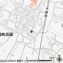 香川県観音寺市大野原町花稲933周辺の地図