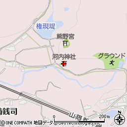河内神社周辺の地図