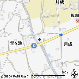 徳島県阿波市土成町水田月成18周辺の地図