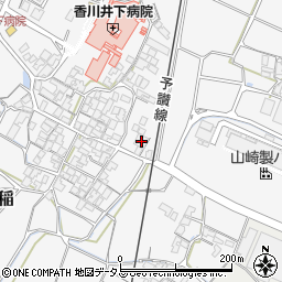 香川県観音寺市大野原町花稲890周辺の地図