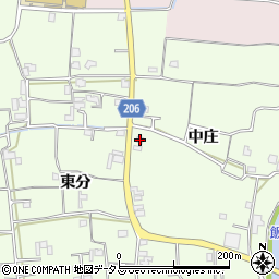 徳島県徳島市国府町芝原中庄19周辺の地図