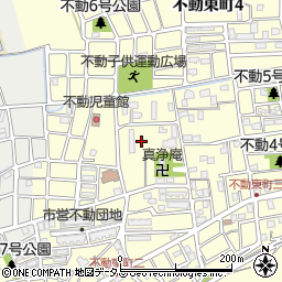 徳島県徳島市不動東町周辺の地図