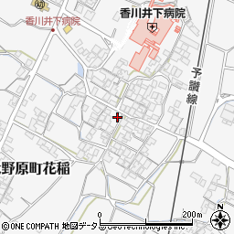 香川県観音寺市大野原町花稲741周辺の地図
