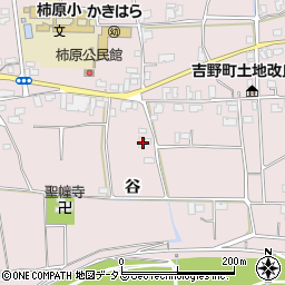 徳島県阿波市吉野町柿原谷周辺の地図