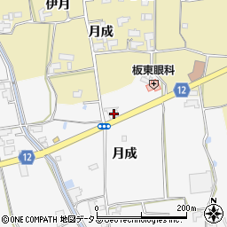 徳島県阿波市土成町水田月成132周辺の地図