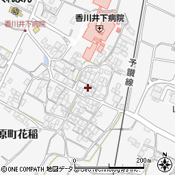 香川県観音寺市大野原町花稲912周辺の地図